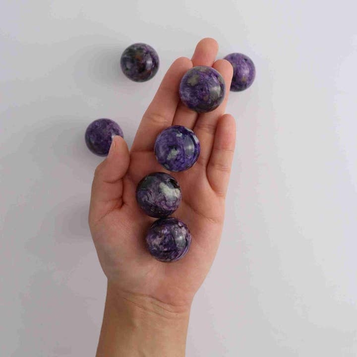 Mi Esperanza Minerals - Wholesale Spiritual Stone/Crystal - Charoite 3cm Sphere1