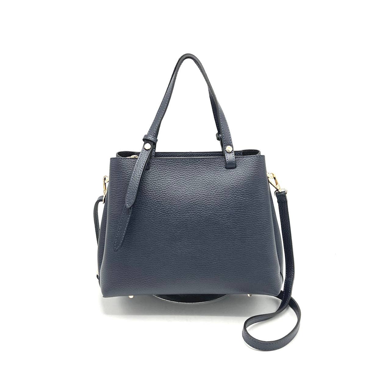 Suie Valentini srl - Wholesale Handtas met handvat - Dames - Echt leren handtas met schouderriem, Gemaakt in Italië, art. 11266210