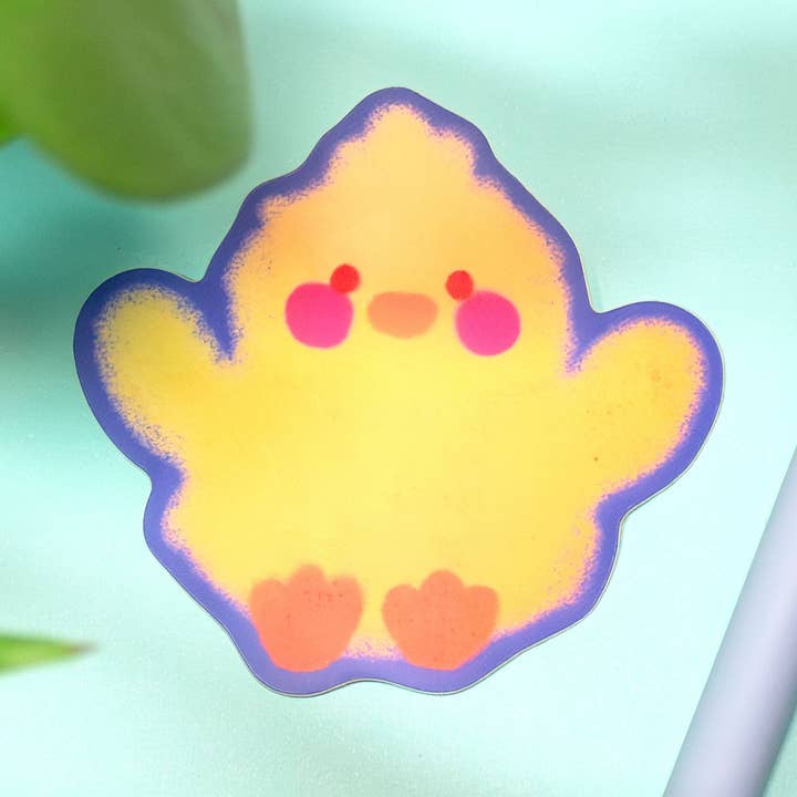 Charlie Chick Sticker for wholesale by Whimsydew Art