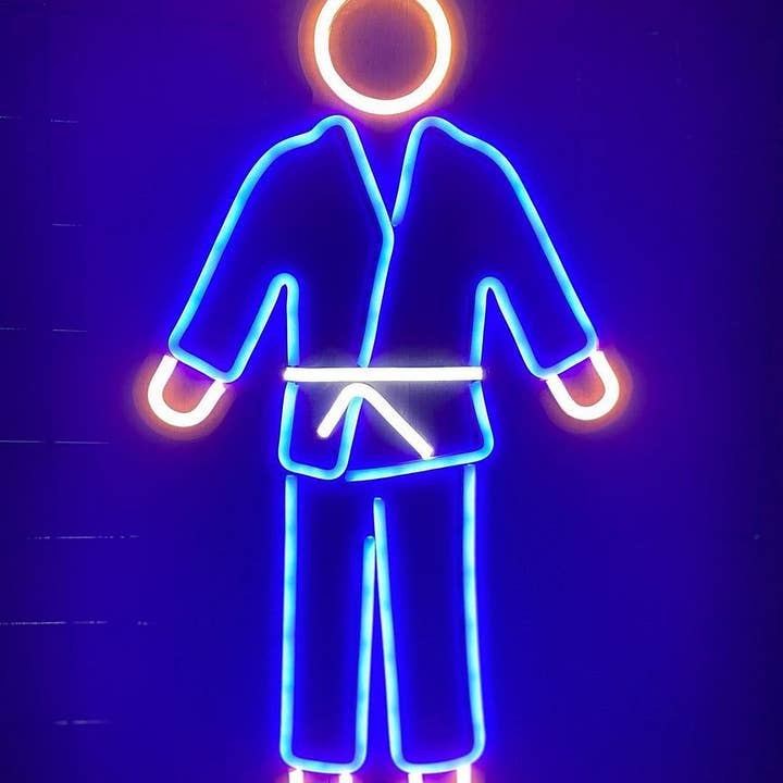 Insegne al neon per arti marziali Karate Man, luci al neon, LED Neon Si per la vendita all'ingrosso da parte di Aoos Custom