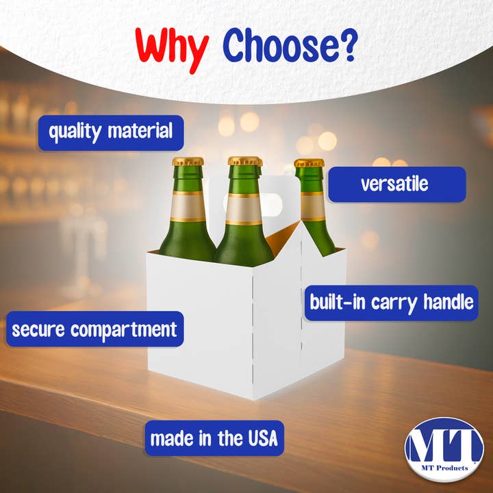 MT Products - Wholesale Bottle Rack/Holder - MT Products Cardboard Drink Carrier/Bottle Holder17