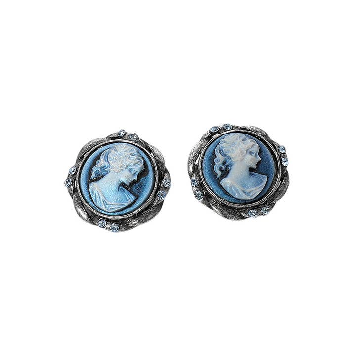 Sensibling Corp. - Wholesale Stud/Post Earrings - Vintage Cameo Stud Earrings5