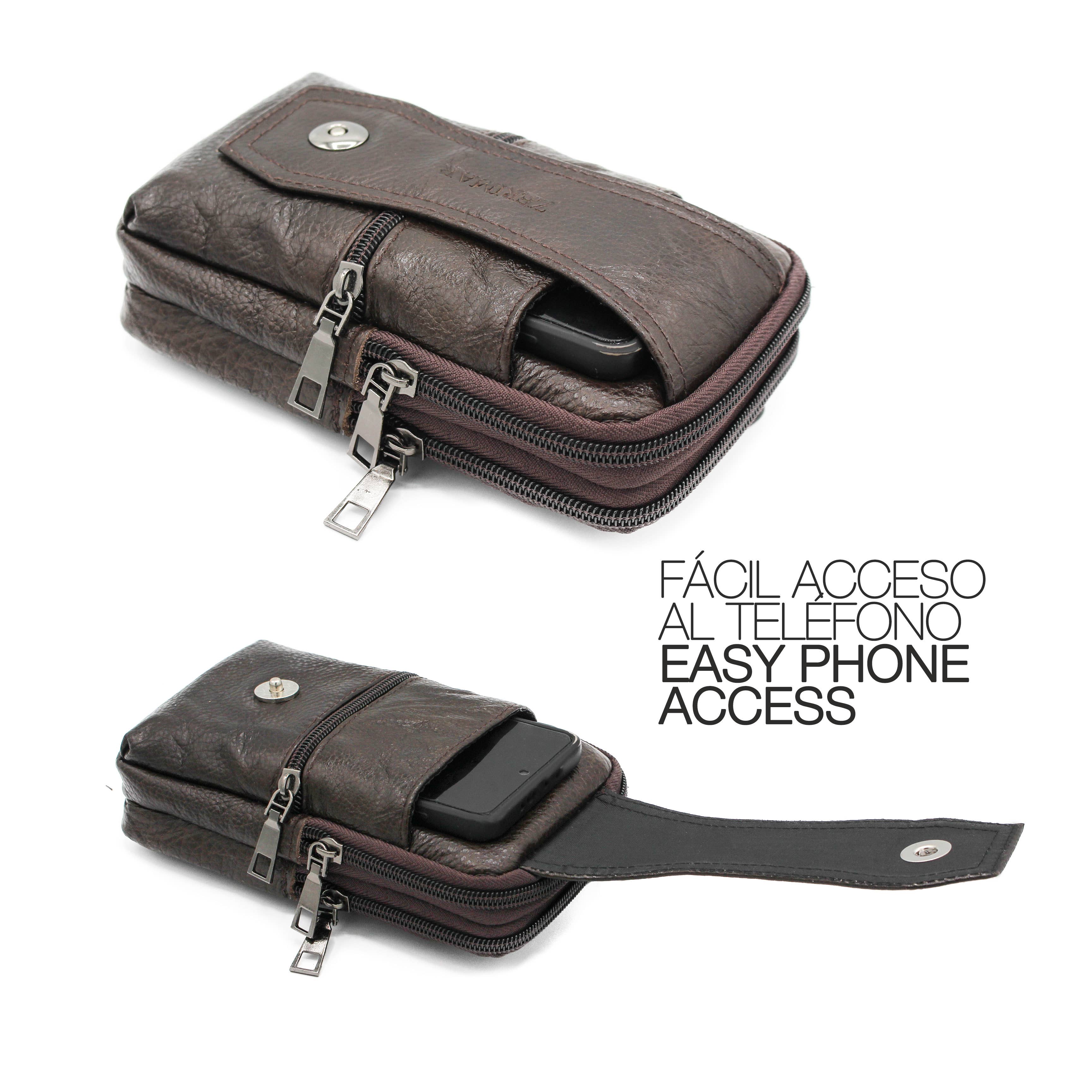 Marron Zerimar 100% Leather Crossbody Bag Measurements: 18x11x5 for wholesale on Faire2