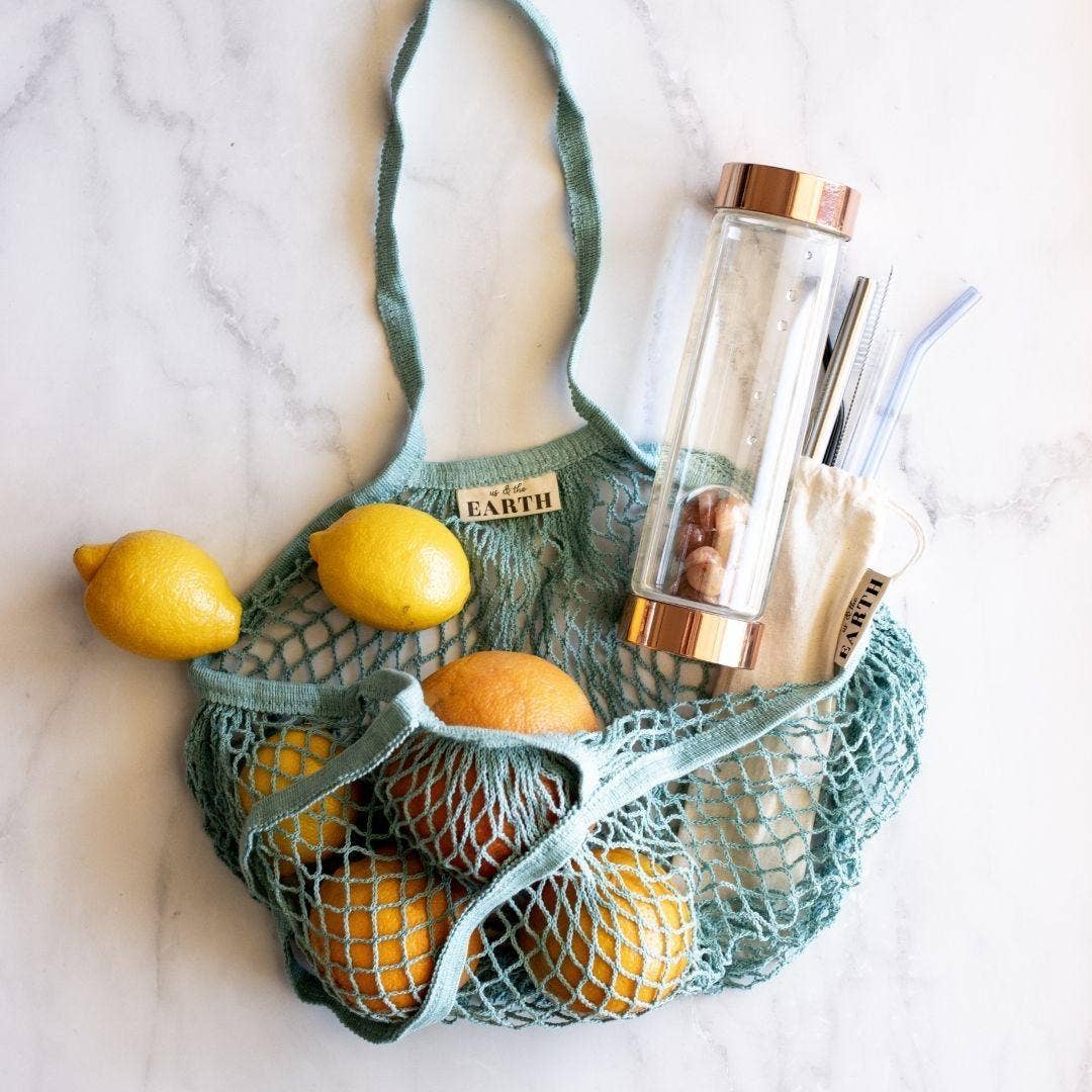 Us and The Earth - Wholesale Grocery/Shopping Bag - Reusable Cotton Shopping Net Bag18