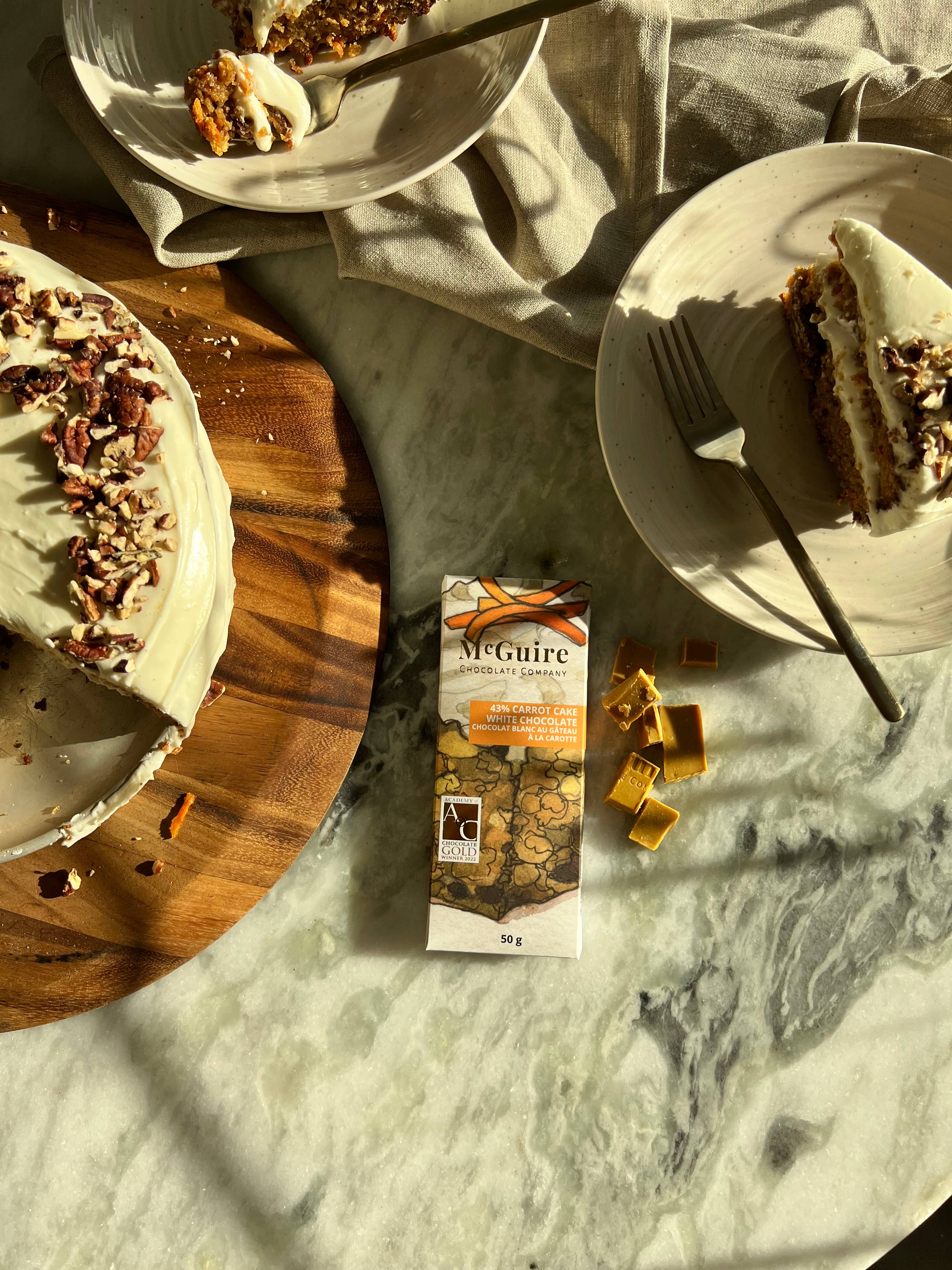 McGuire Chocolate Company – wholesale Chocolate bar – Carrot Cake1