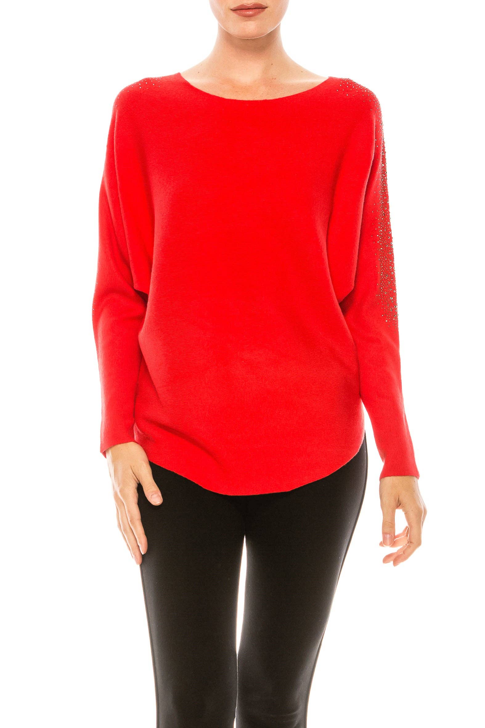 New Yorker's Apparel - Wholesale Knit Sweater - Women's - Aaeda Dolman Long Sleeve Sweater Top (More Colors)4