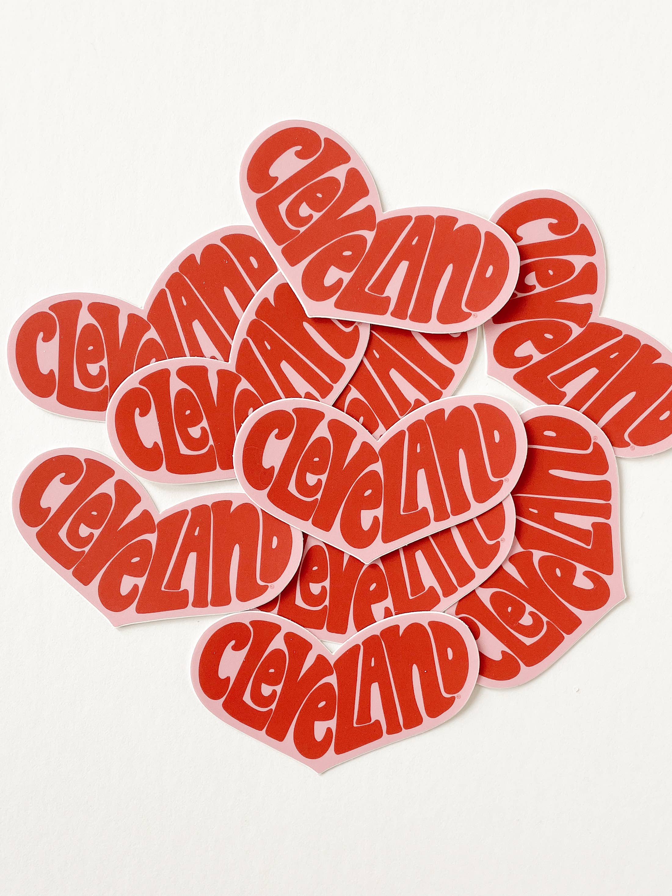 traveldashery - Wholesale Sticker - cleveland retro heart sticker1