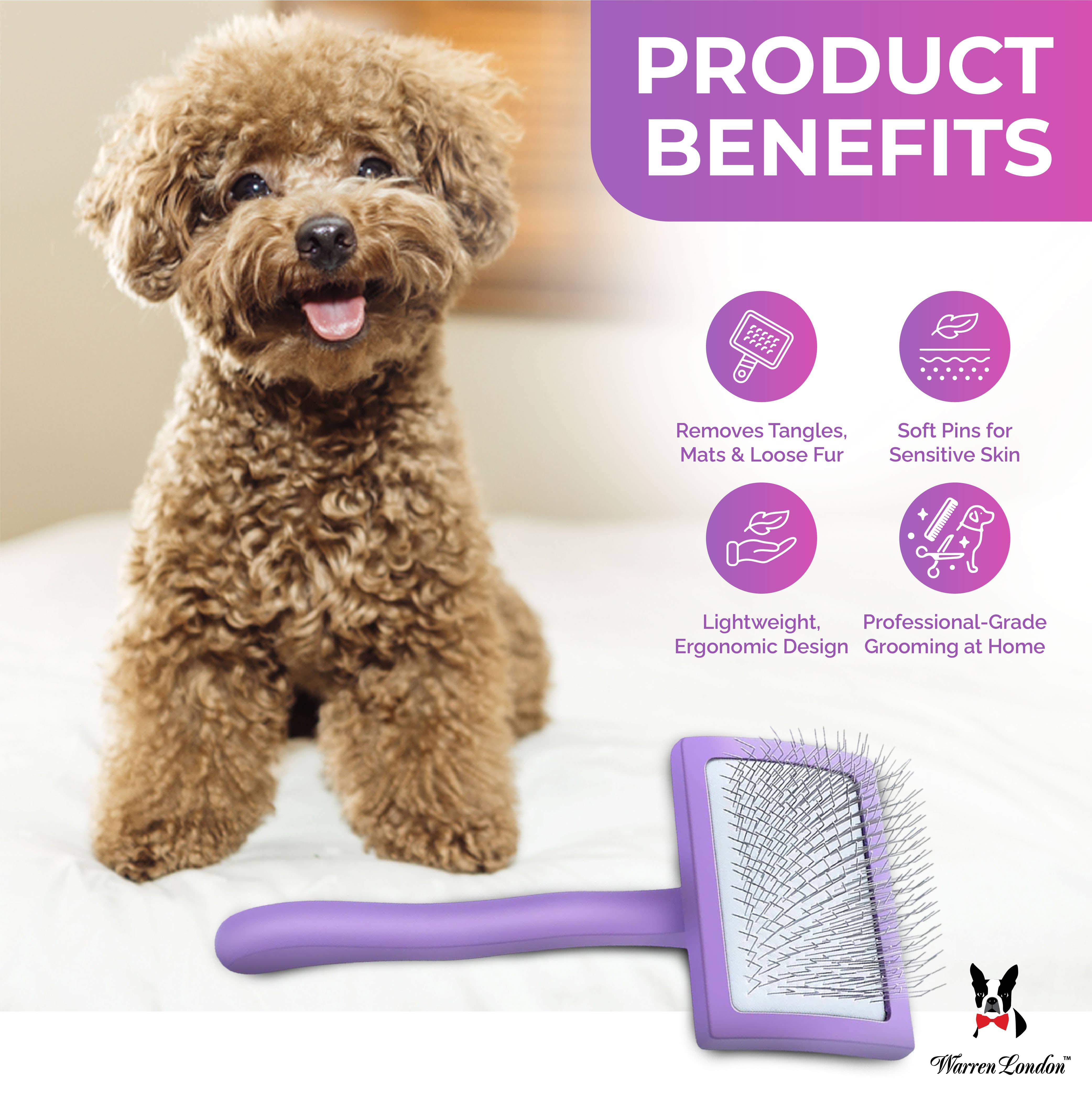 Warren London Dog Products – wholesale Borste - Katt och hund – Precision Pro slickerborste för hund2