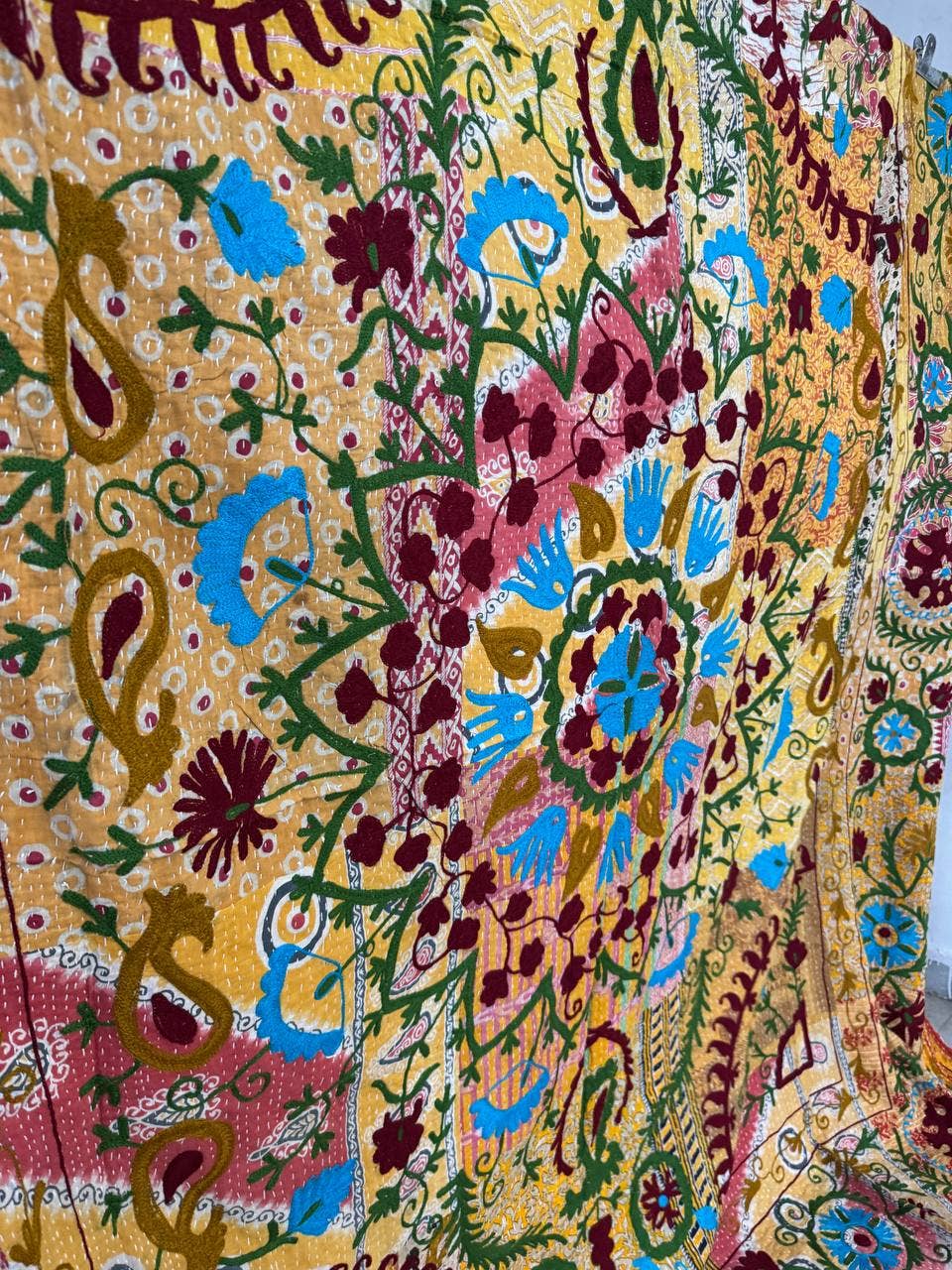 GYPSY STUDIO - Wholesale Quilt - Vintage Patchwork Kantha Quilt Suzani Wall Hanging Tapestry5