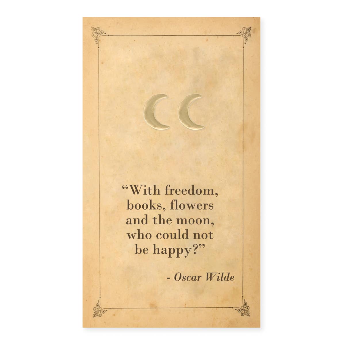 ZAD - Wholesale Stud/Post Earrings - Literary Quotes Crescent Moon Post Earrings1