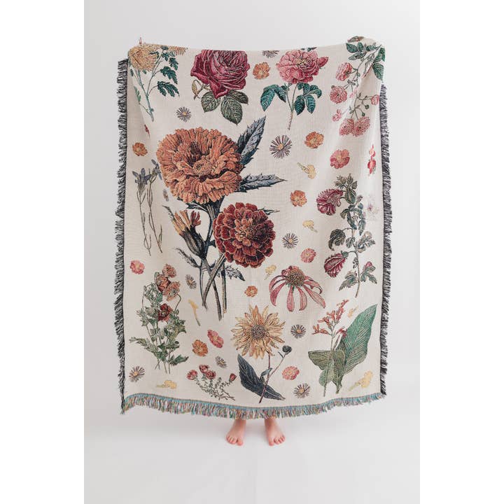 Good Merchant Co - Wholesale Throw Blanket - Vintage Floral Throw Blanket