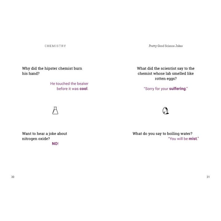 Chronicle Books - Wholesale Humor - Pretty Good Science Jokes10