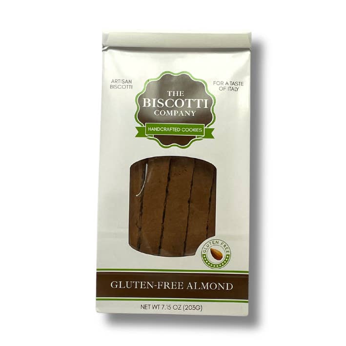 Biscotti - Gluten-Free Almond - Case of 8 x 7.15 OZ Bag for wholesale by The Biscotti Company