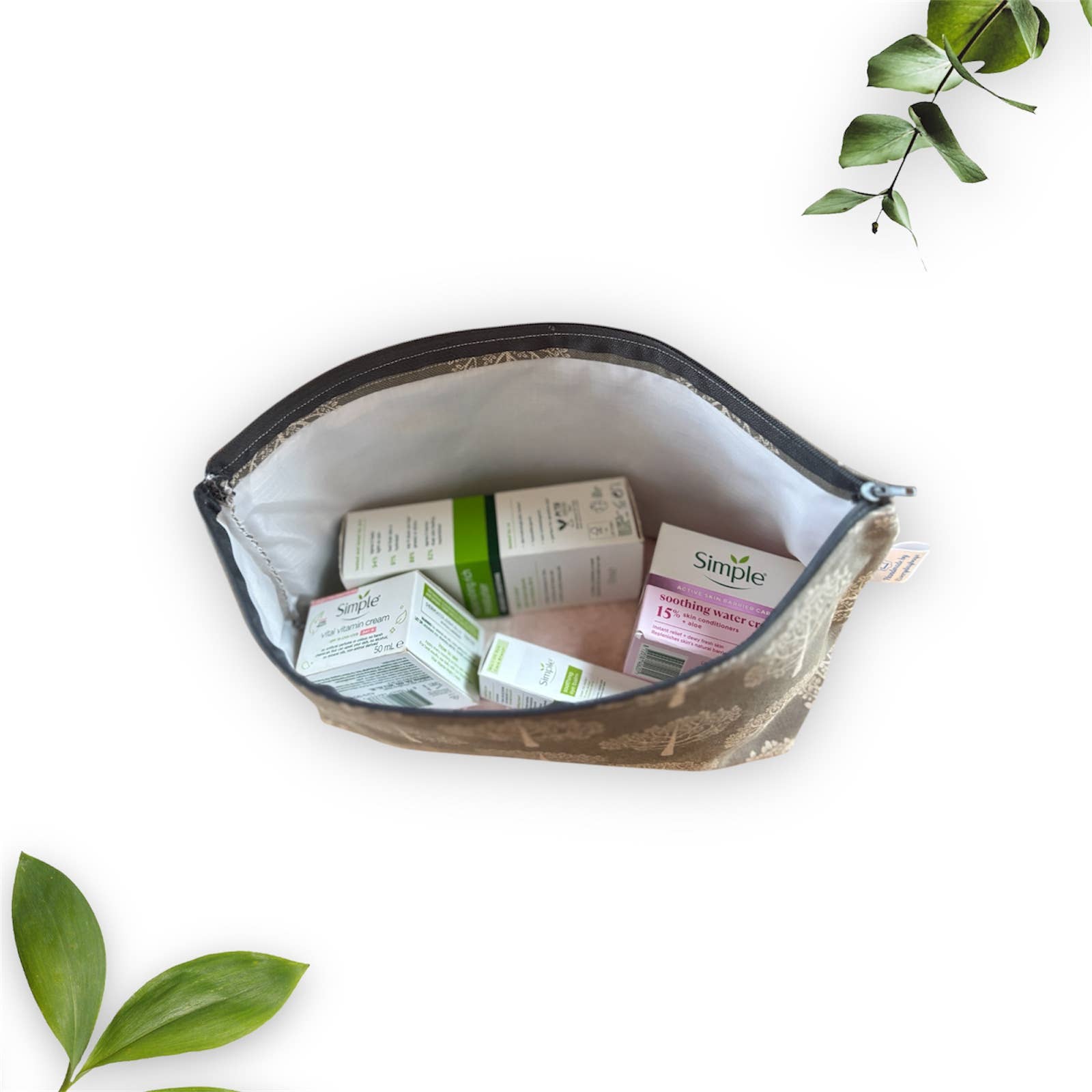 everydaybags.gifts - Wholesale Toiletry Bag - Women's - Handmade Black Organic Cotton Tote Bag – Eco-Friendly Gift1