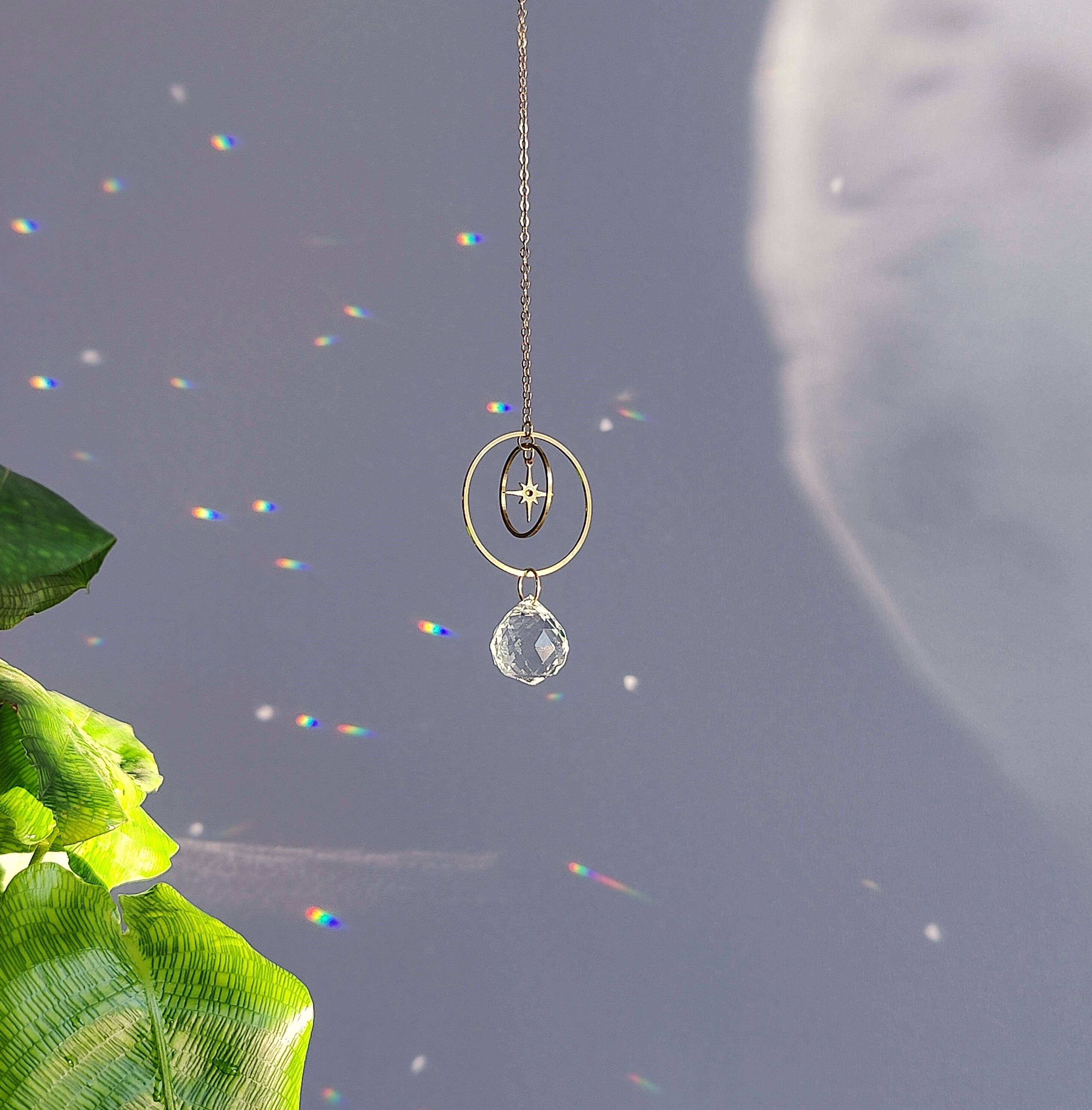 Atelier Intuitive – wholesale Suncatcher – ASTRO AIR • Mini Suncatcher in Brass & Glass Crystal1