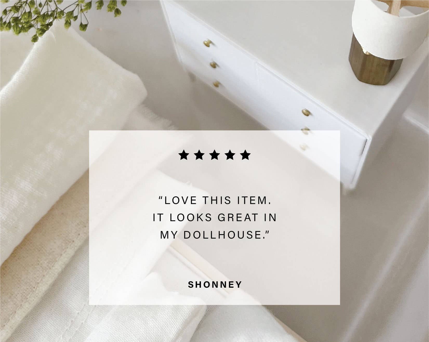 Miniette - Vente Accessoire de poupée – enfant - Commode miniature moderne pour maison de poupée à 4 tiroirs7