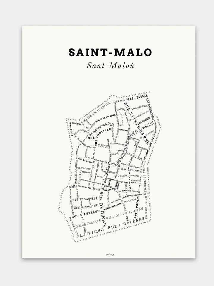 Affiche Le Bon Plan - Saint-Malo Crème pour la vente par Zébu