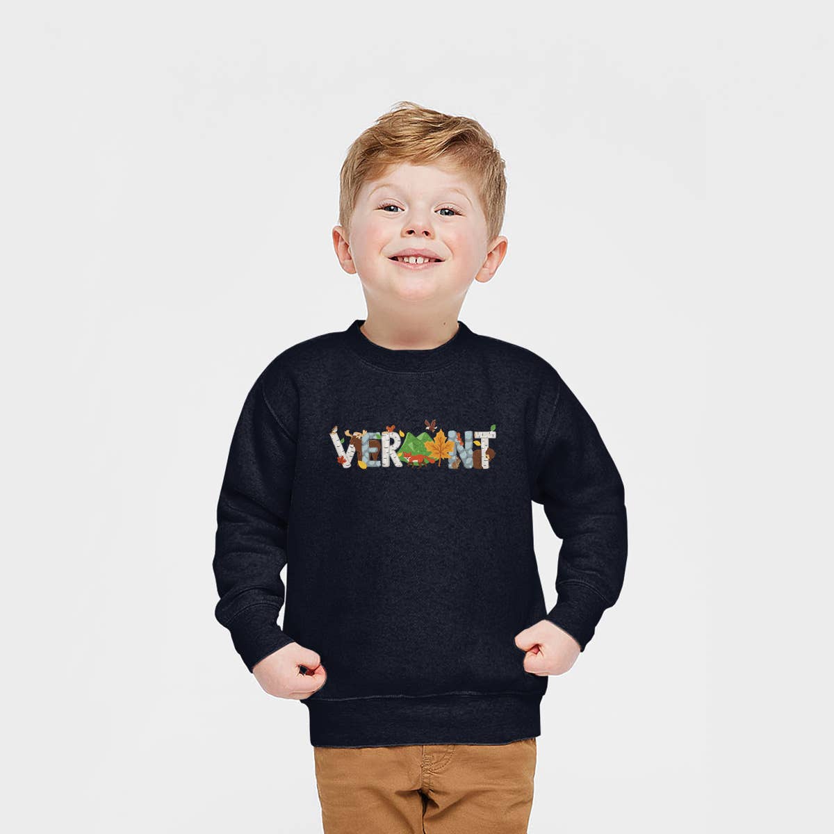 RetroPlanet – wholesale Sweatshirt - Kids – Vermont Whimsical Animals Toddler Unisex Sweatshirt 2T-5/67
