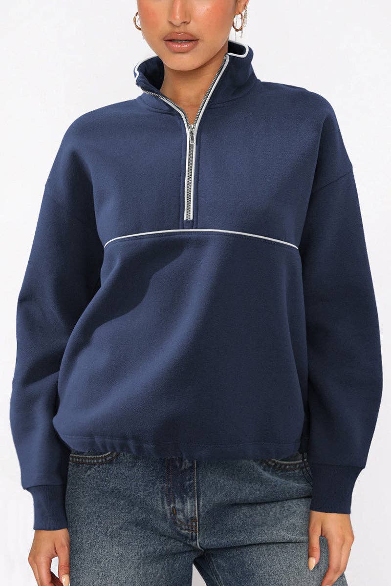 Mccolin - Wholesale Sweatshirt - Women's - Quarter-Zip Casual Sweatshirt7