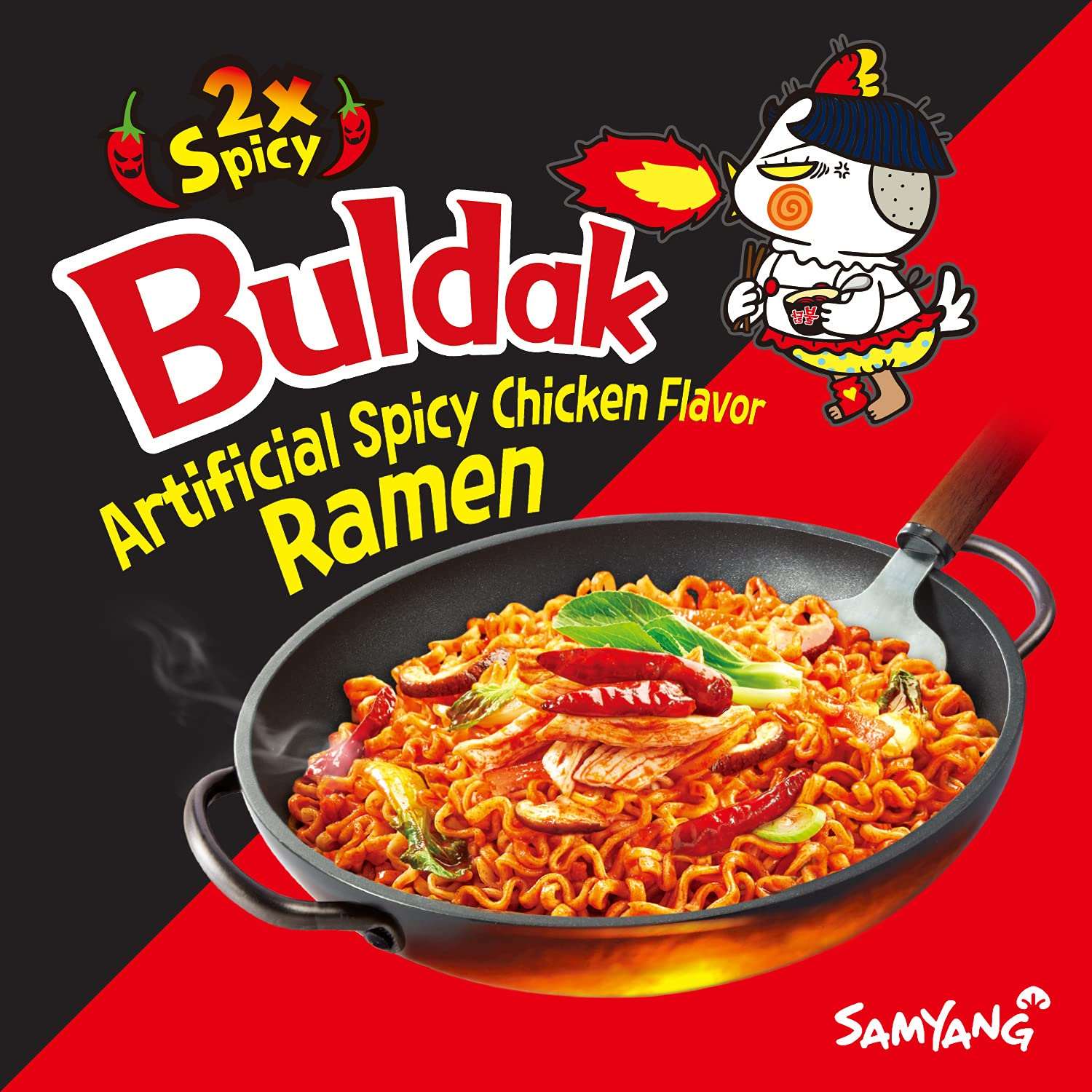 ROM AMERICA - Wholesale Ramen - SAMYANG Buldak Chicken Flavor Ramen Noodles Multi 2xSpicy3