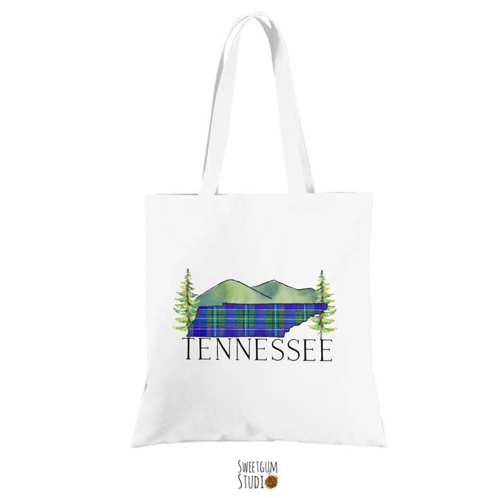 Tennessee Tartan Tote for wholesale by Sweetgum Studio