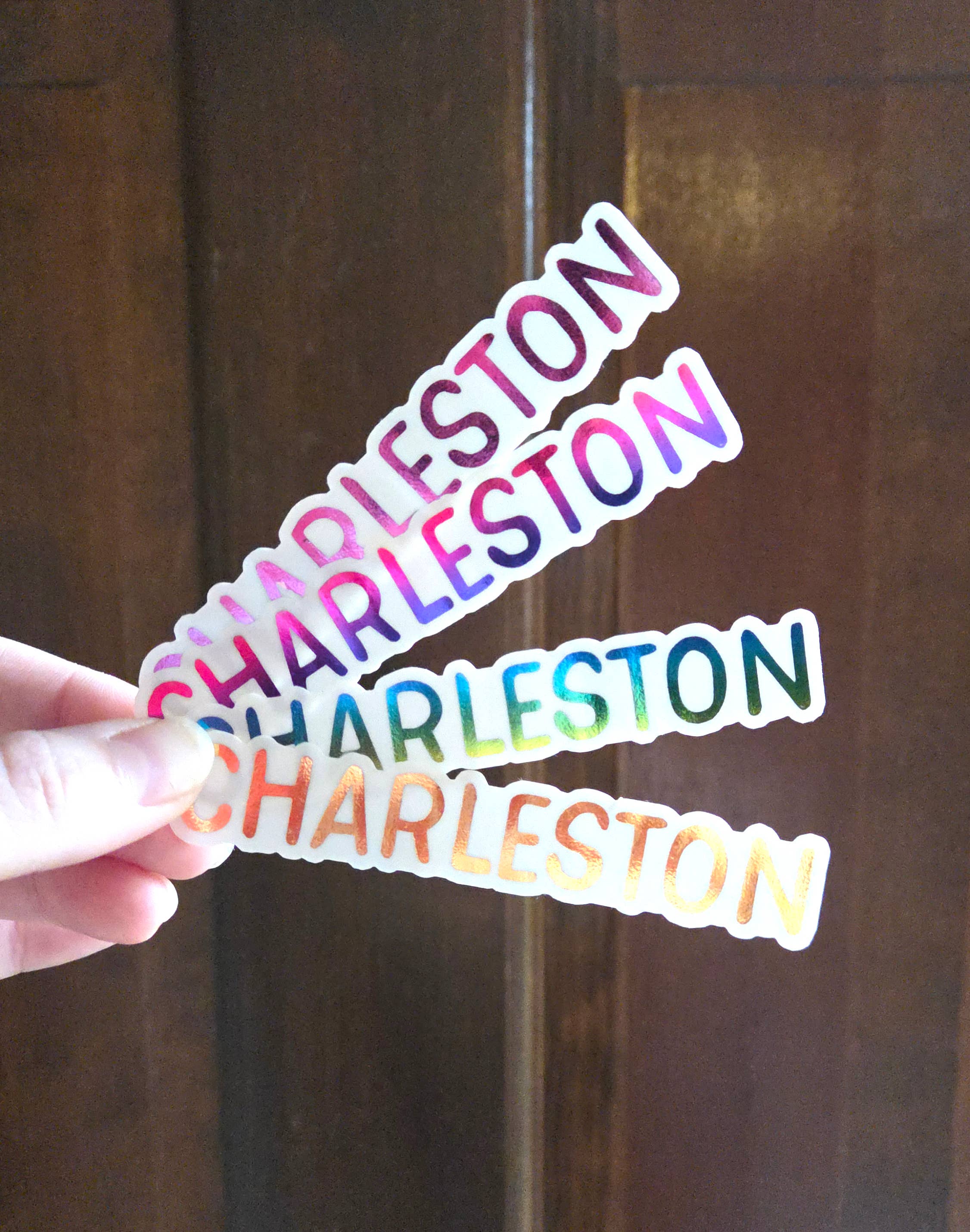 Lucky Dog Design Co. - Wholesale Sticker - Charleston Clear Foiled Sticker