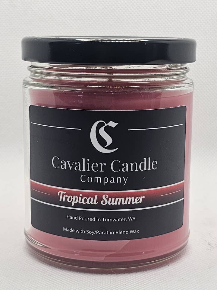 7oz Tropical Summer Candle for wholesale by Cavalier Candle Company