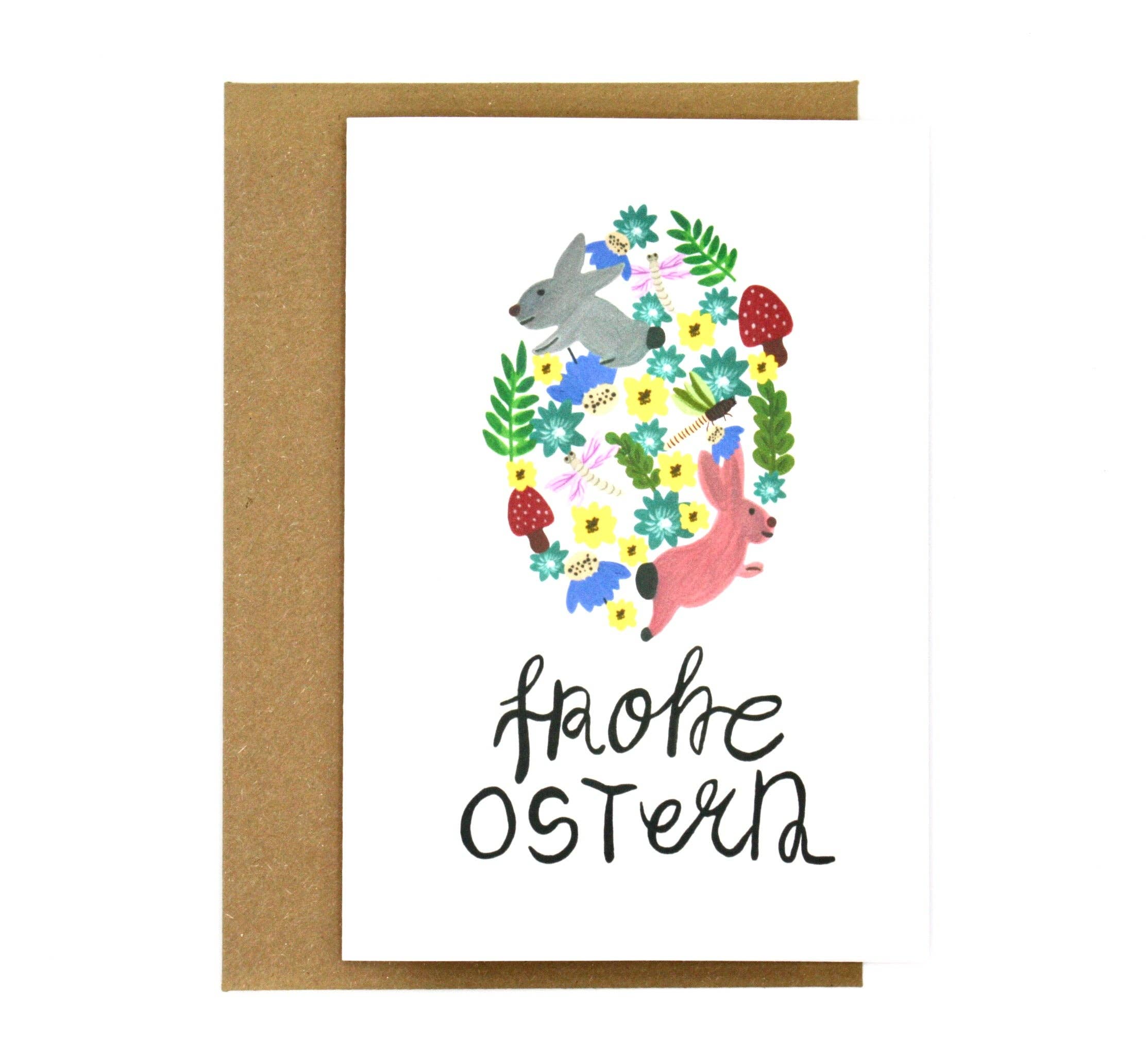 Colourina Design - Wholesale Easter Card - Floral Easter Bunny | Easter Card0