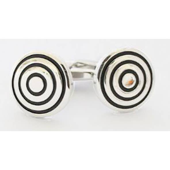 Manchetknapper Sølv Target for engroshandel hos THE MUSIC GIFTS COMPANY