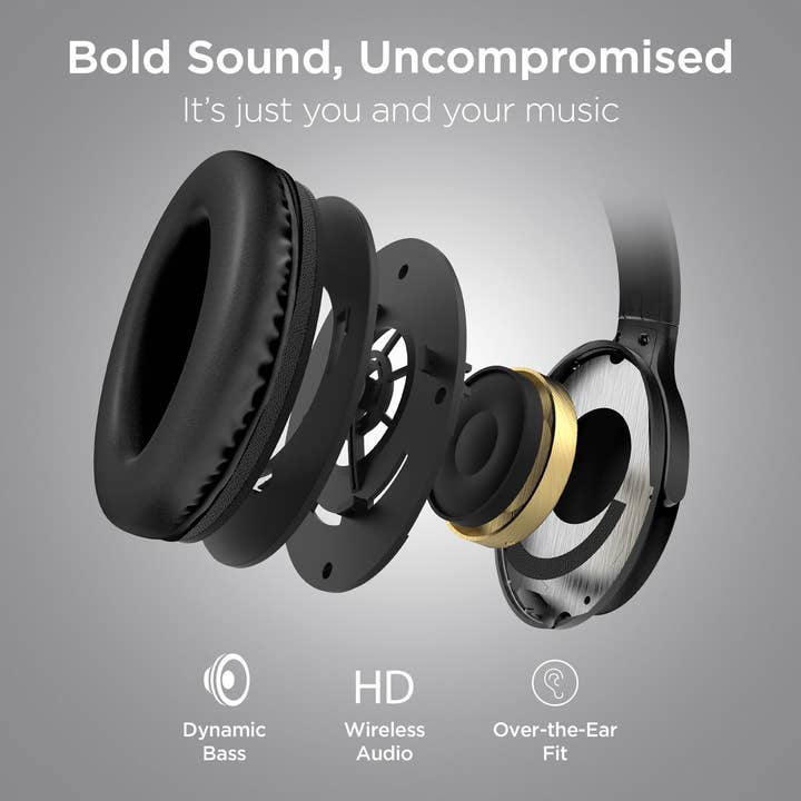 JupiterGear Home - Wholesale Headphones - HyperGear Stealth2 ANC Wireless Headphones1