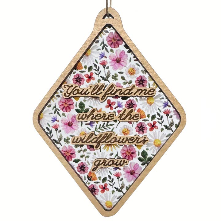 Ornement de Fleurs Sauvages, Ornement Naturel Floral Bohème pour la vente par Art by Sharell