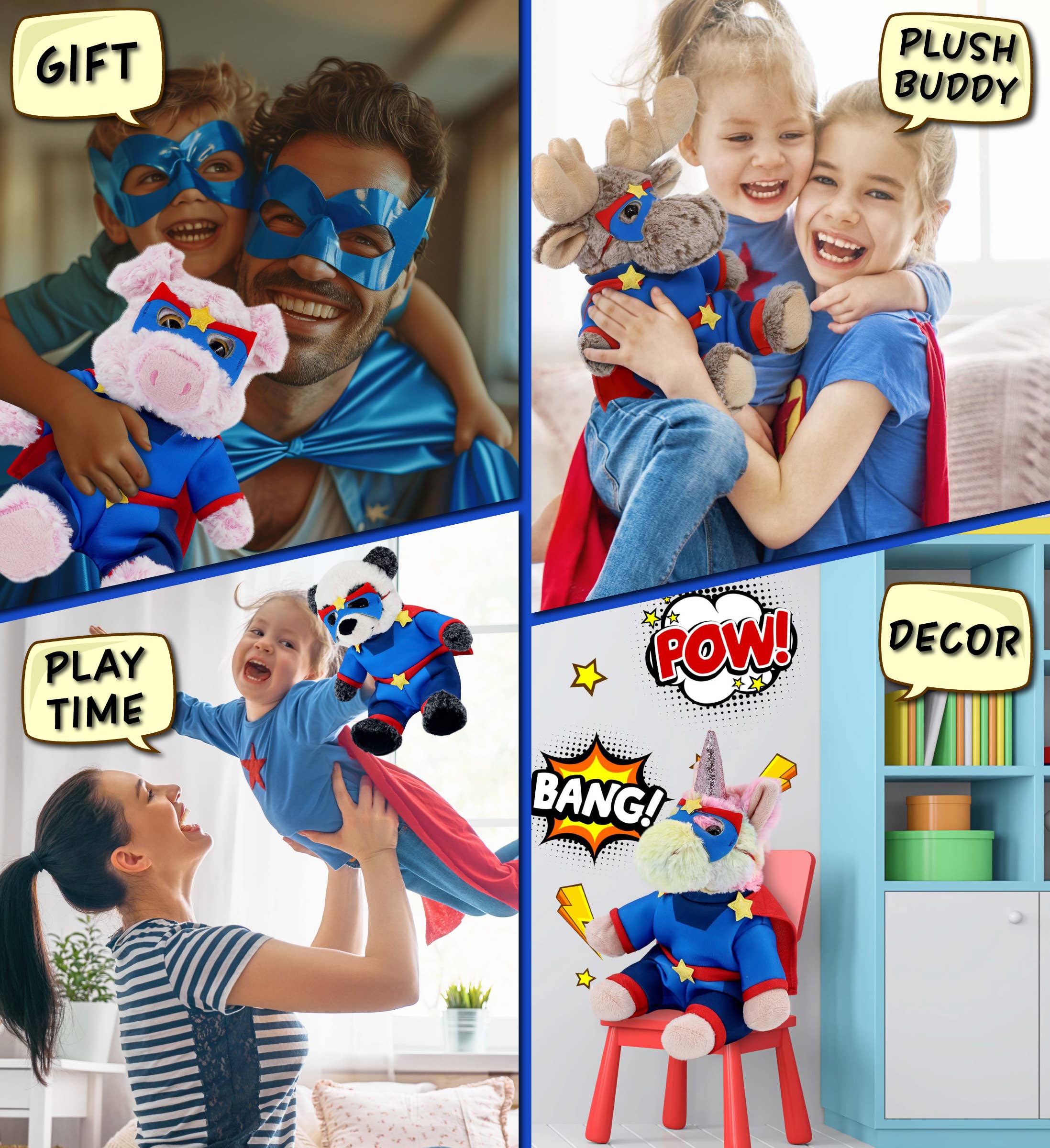 Cota Global - Wholesale Costume - Kids - Plush Dress-Up - Super Hero Large2