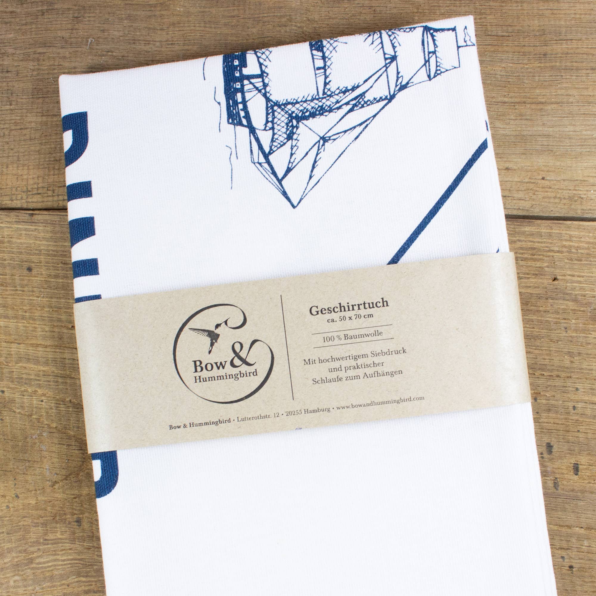 Bow & Hummingbird - Wholesale Tea Towel - Maritime Tea Towel Captain's Dinner2