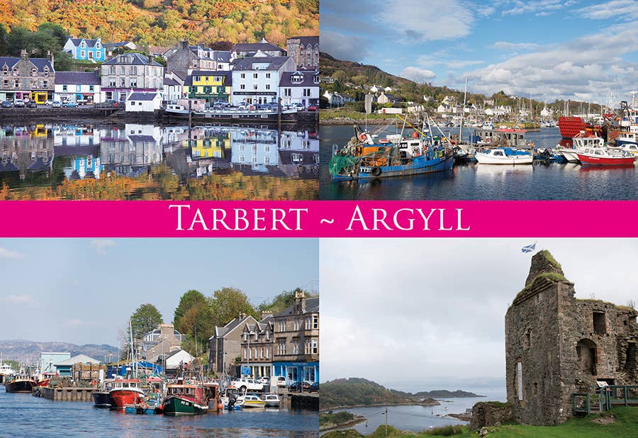 Island Blue Publishing – wholesale Postcard – Medium Postcard Tarbert Argyll0