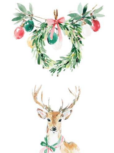 Bæredygtigt julepostkort vinter min hjort for engroshandel hos Mookstories