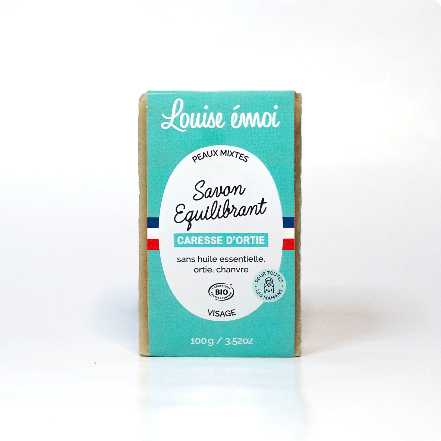 FAIRSAVONT eG. – sabonete sólido por atacado – Cuidado de Urtiga - Caresse d'Ortie (100g)0