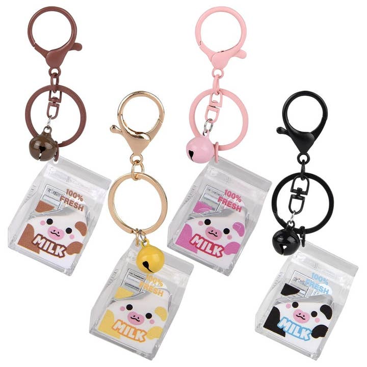 La Luna Bella - Toys - Wholesale Classic toy – Kids - 2" Kawaii Animal Milk Carton Liquid Clip On -LLB Toys1