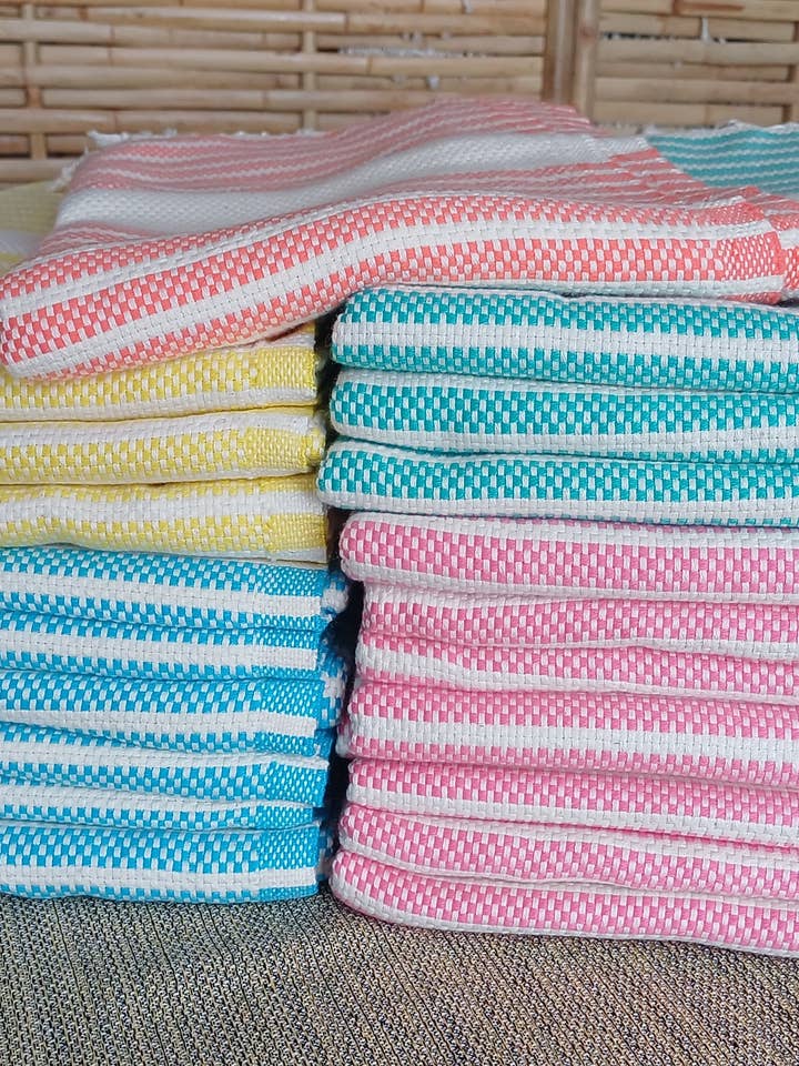 SET OF 20 ASSORTED COLOR FOUTAS for wholesale by KASALUZ