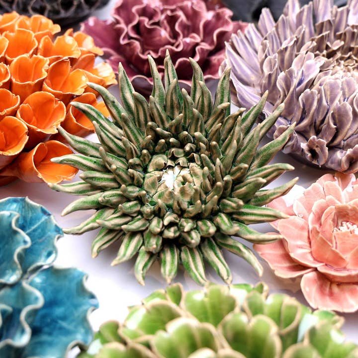 Coral 5 Ceramic Flowers Collection 5 for wholesale by Chive Canada