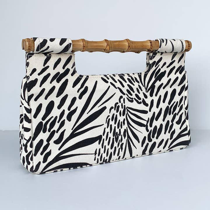 Pochette The Bamboo, Sea Feather, noire pour la vente par Lilibridge
