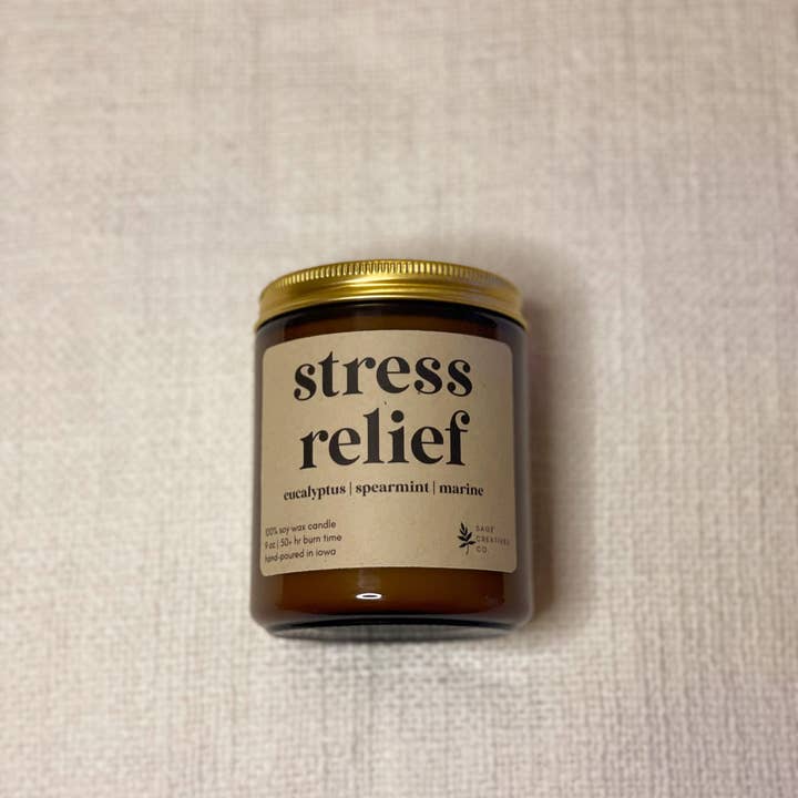 Sage Candle Co. - Vente Bougie en bocal - Soulagement du stress - Bougie d'aromathérapie à 100 %6