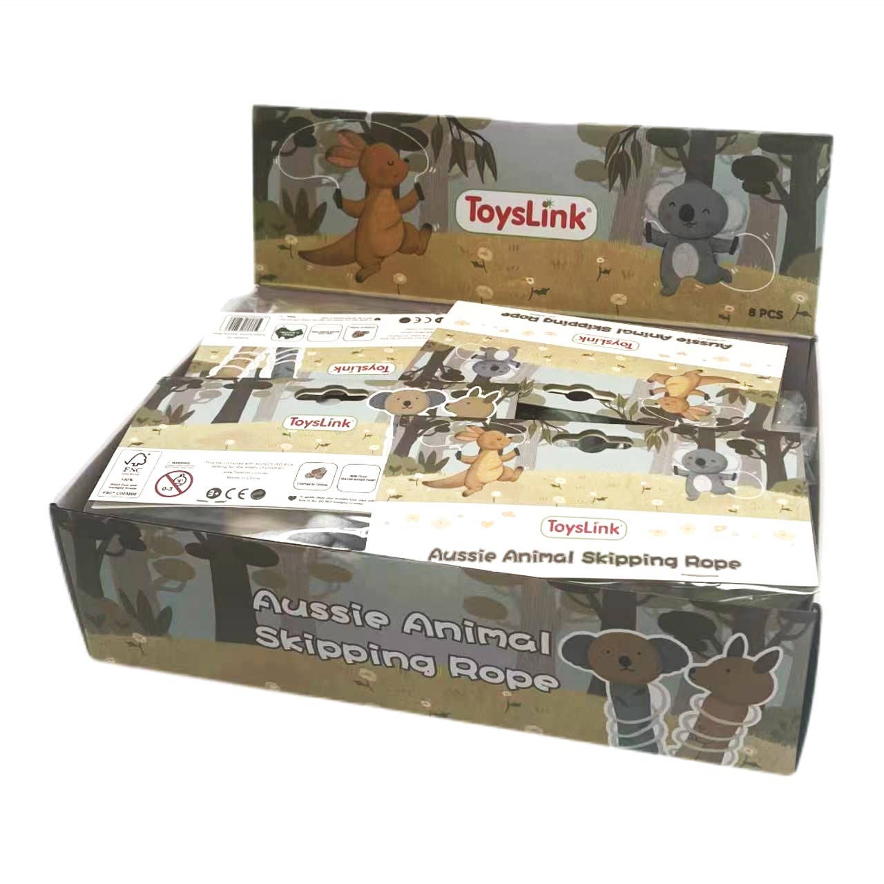 ToysLink - Vente Jouet en bois – enfant - Corde à sauter en bois pour koalas et kangourous4