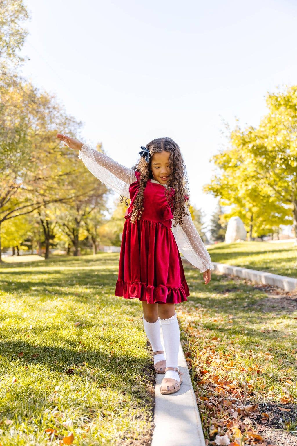 ruby velvet dress