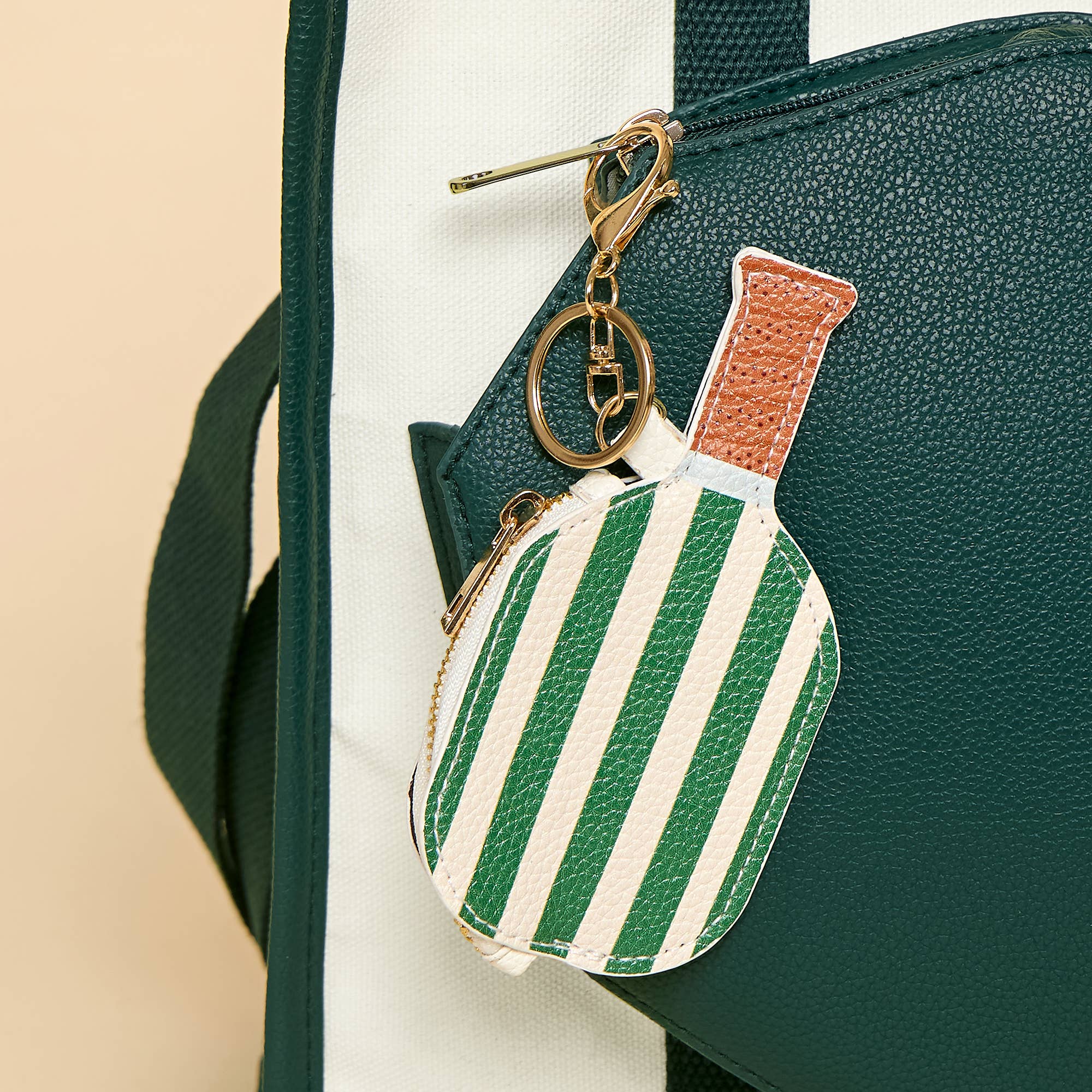 Loven x Mini Momo - Wholesale Keychain - Women's - Pickleball Keychain Bag Charm - Sports Coin Purse Zipper1