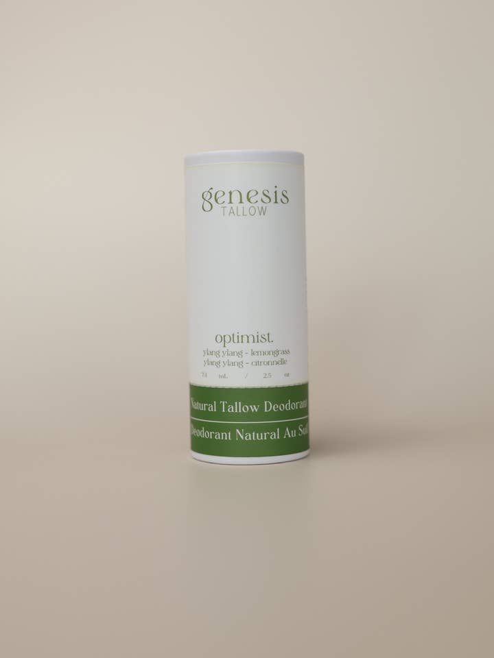 Optimist - Tallow Natural Deodorant- Baking Soda Free for wholesale by Genesis Tallow
