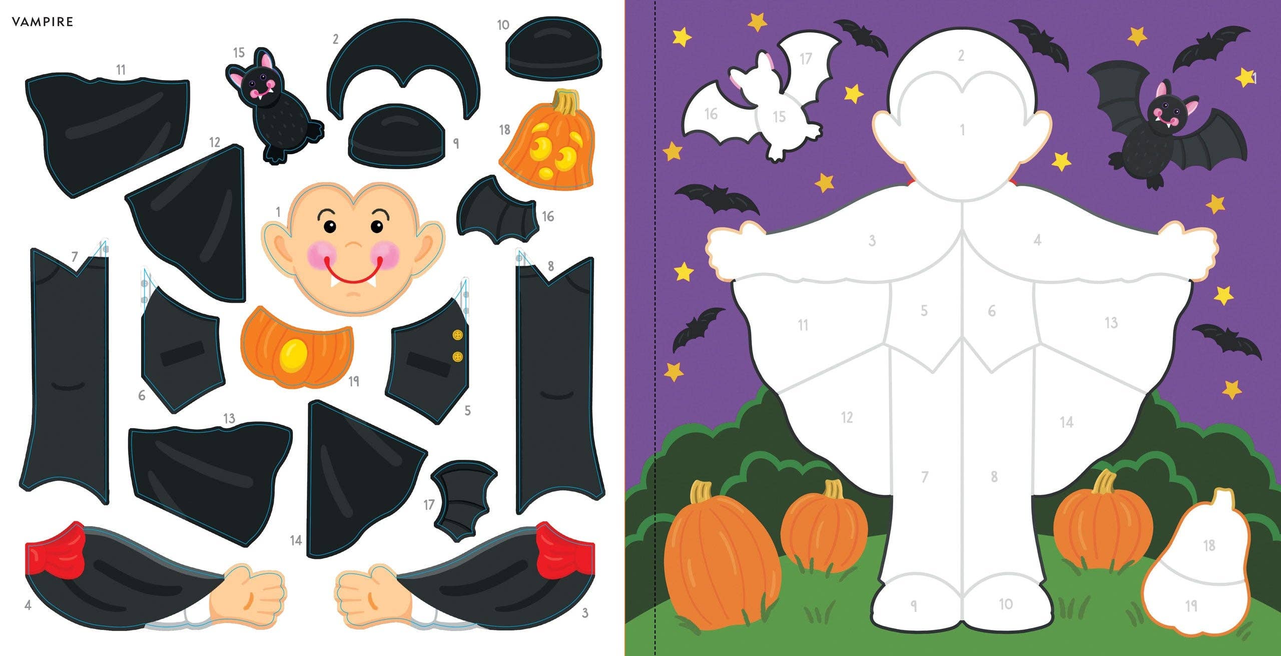Peter Pauper Press - Wholesale Sticker - Kids & Baby - My First Color-By-Sticker Book -- Halloween5