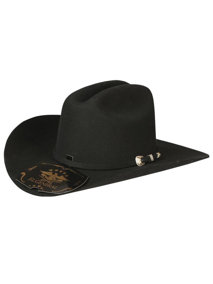 Chapéu de Cowboy de Lã El General 50X Sinaloa - Preto
45247 por atacado de El General Western Wear