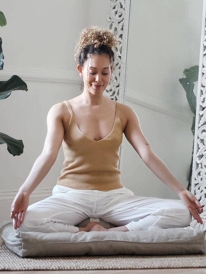 Yogamatters - Wholesale Meditation Supplies - Yogamatters Hemp Zabuton - Natural5