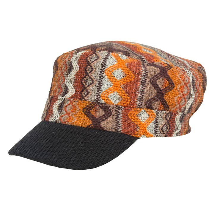 Magid - Wholesale Newsboy/Schoolboy Hat - Women's - Magid Geometric Print Cadet Cap7