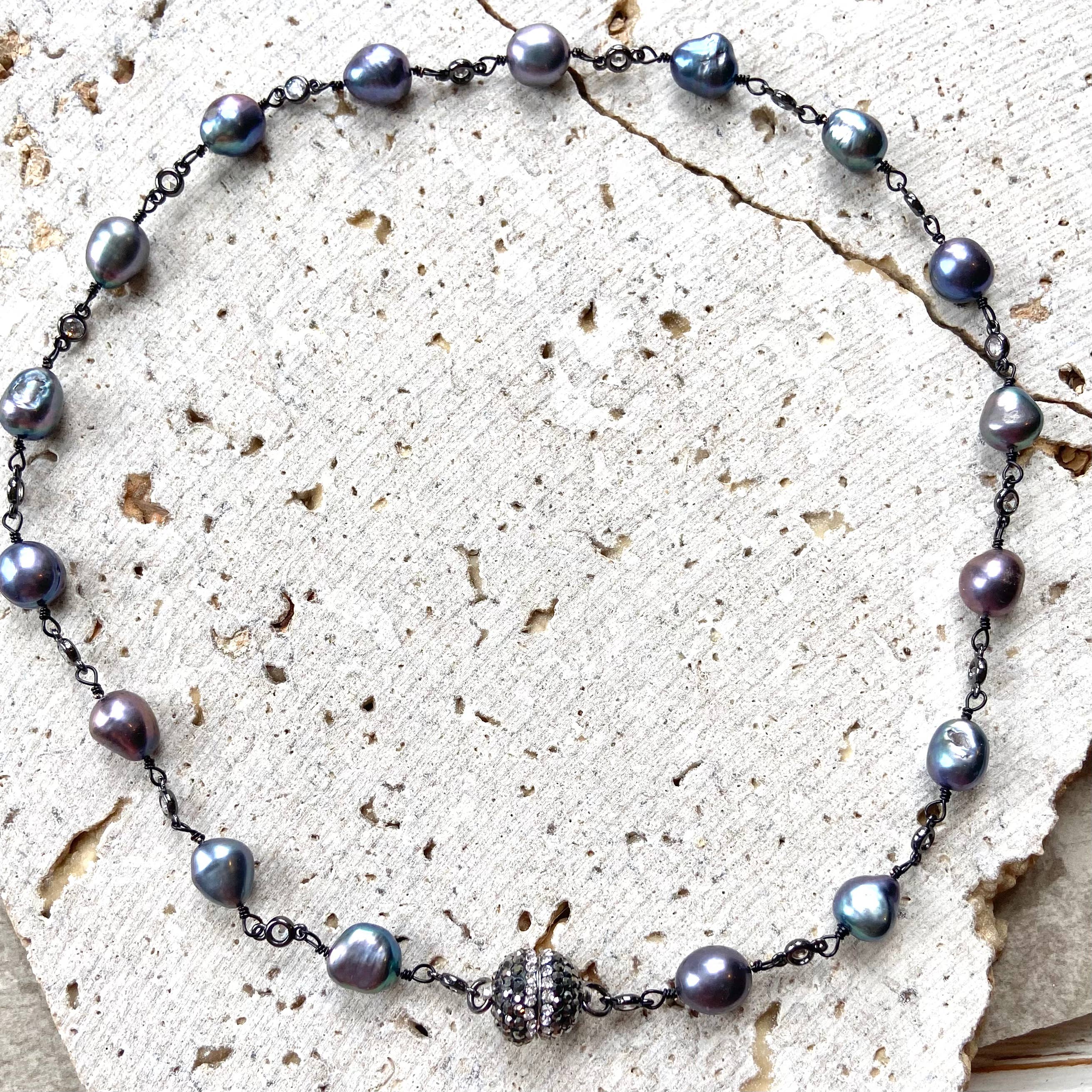 VB&CO Designs Handmade Jewelry - Wholesale Beaded/Pearl Necklace - Magnetic pearl boutique necklace ocean salon mermaid jewelry8